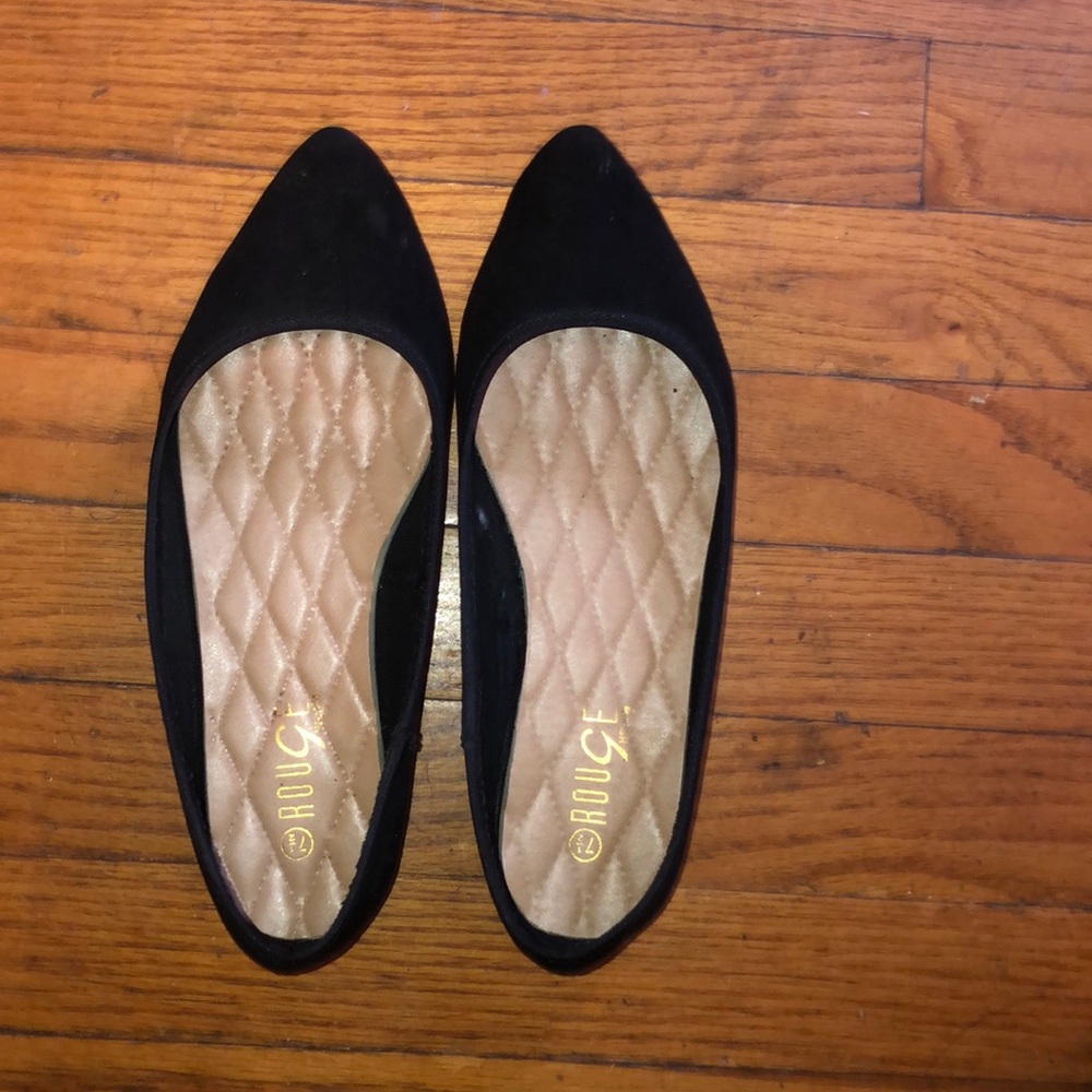 Black Pointy wedges